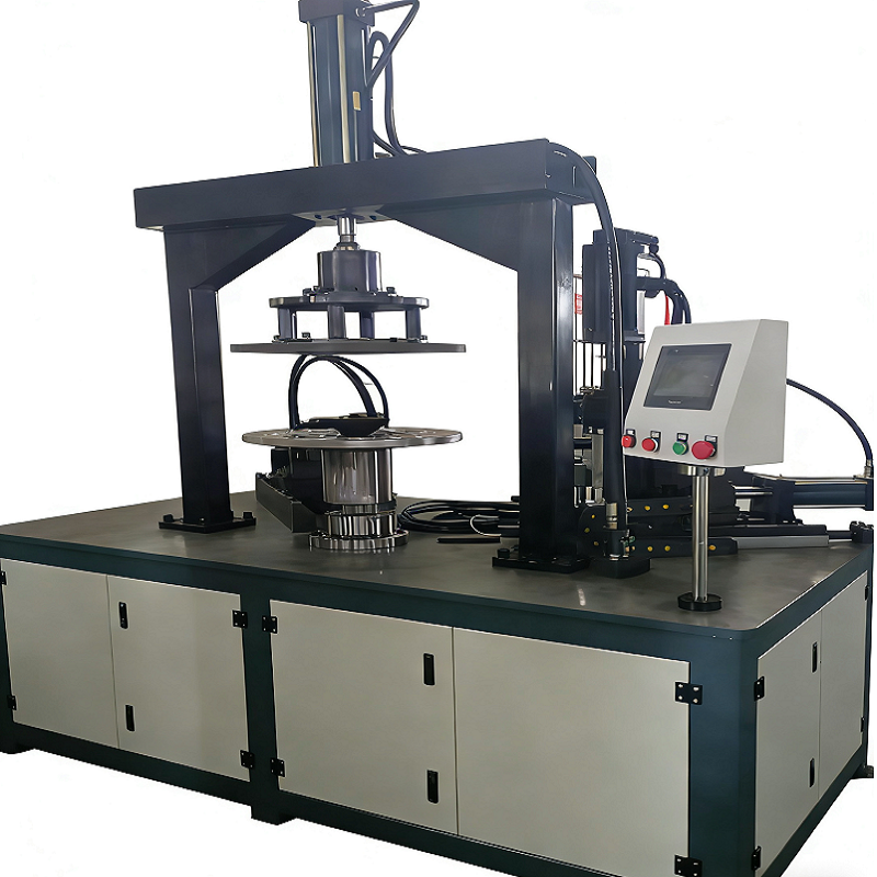 圆片圆盘翻边机 立式旋边成型